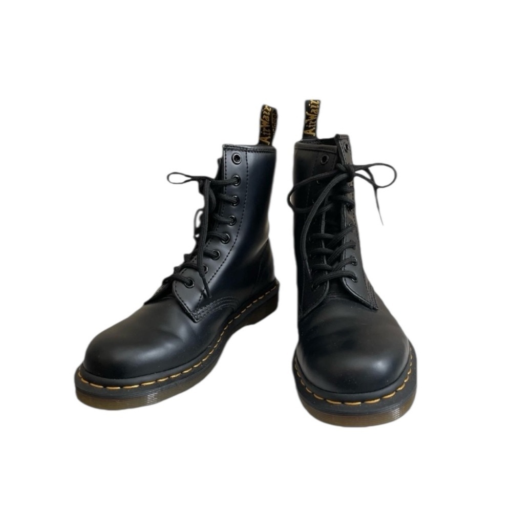 NEW Dr Martens 11822 Leather Combat Boot 1460 8 Eye Black US Women 7 / EU 38